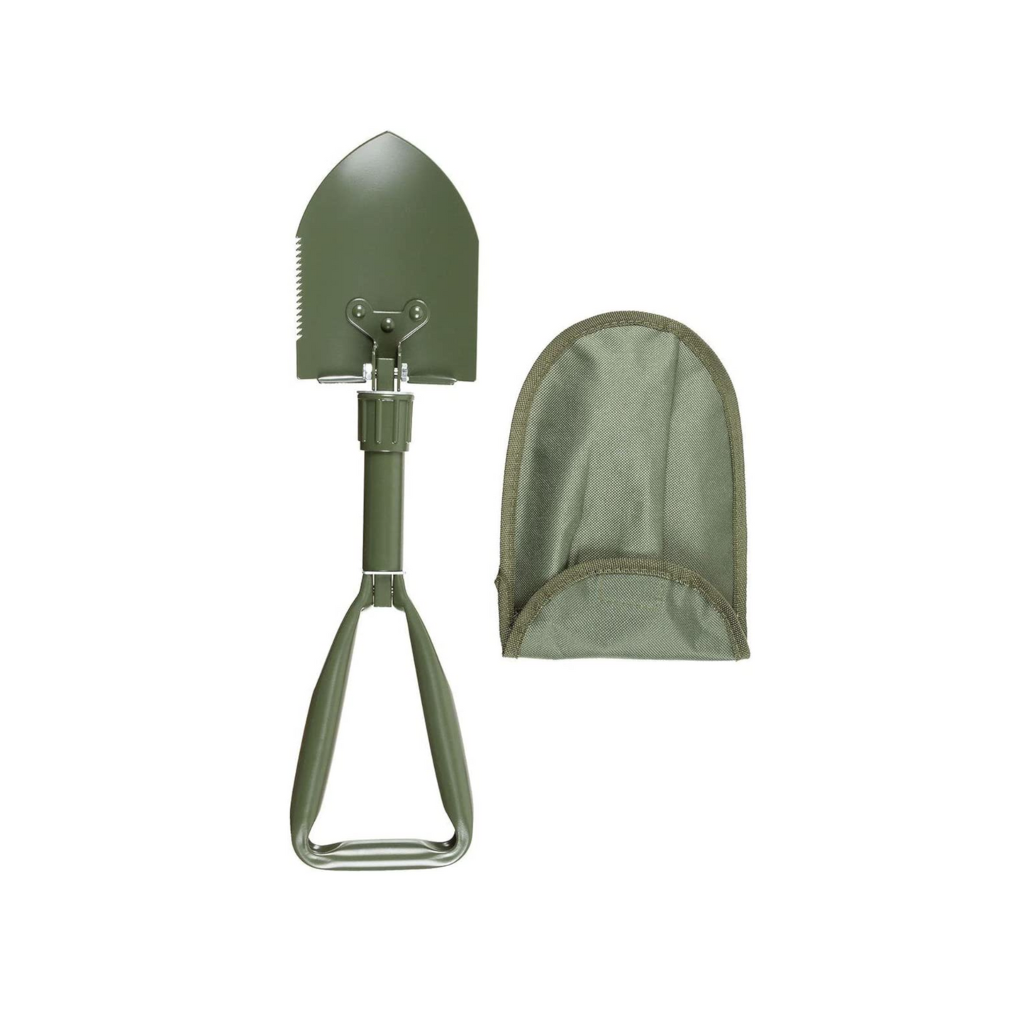 כף מתקפל Bundeswehr עם מכוש - Bw Spaten Schippe מתקפל