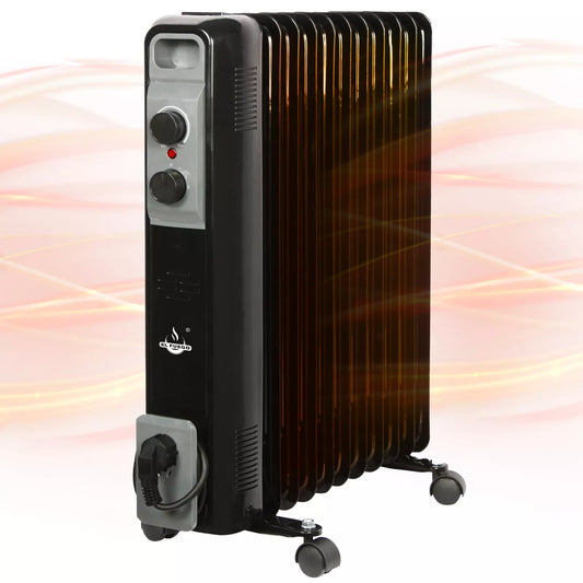 מחמם שמן רדיאטור שמן פרימיום - 2500 W (B-stock) - דוד חירום - דוד שמן