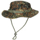 Tactical boonie camouflage - bush hat, chin strap camo green