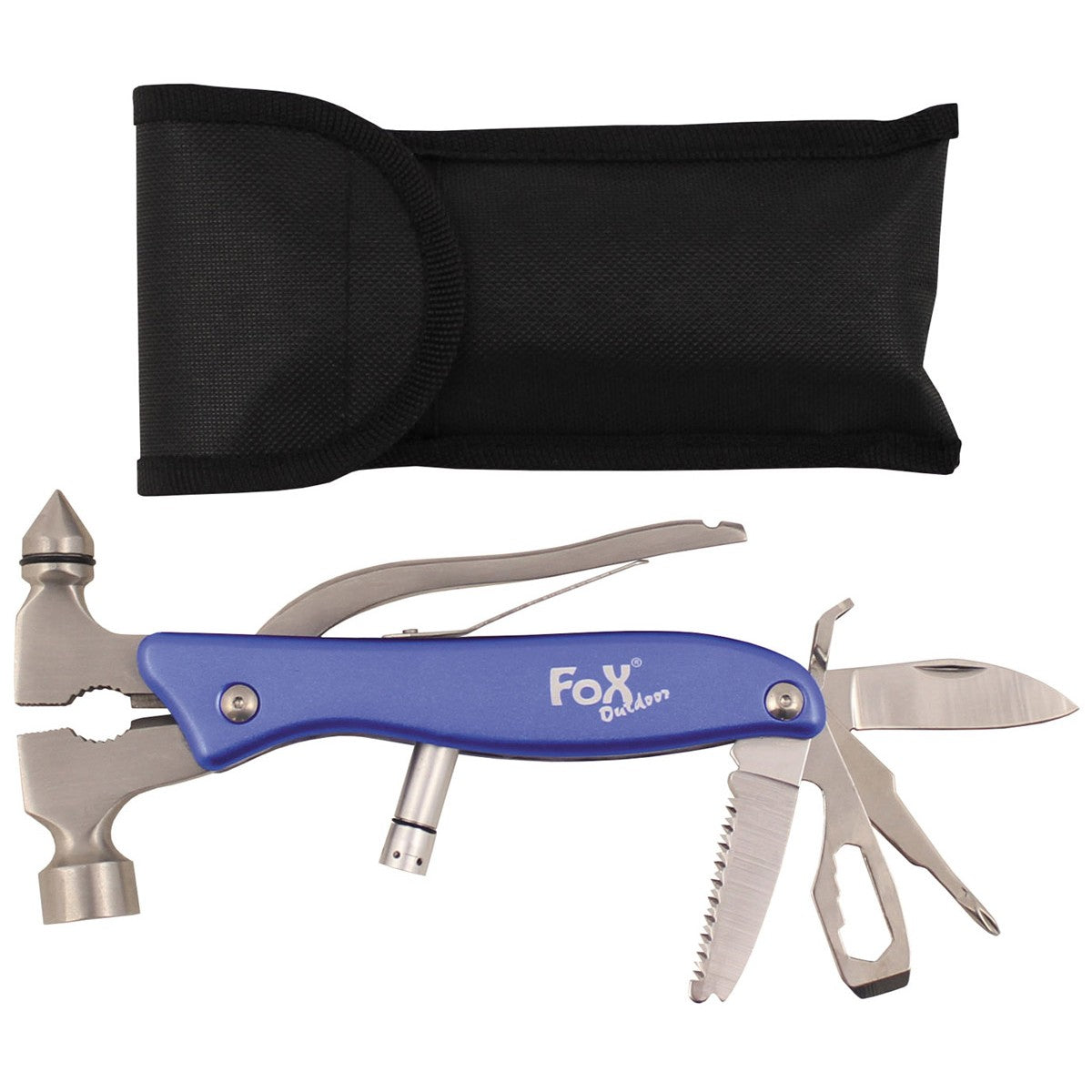 Tool set, "Worker", blue, metal