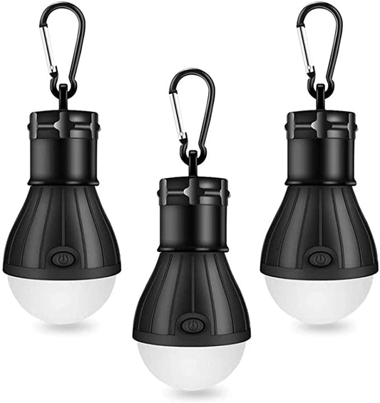 Winzwon קמפינג מנורת, LED קמפינג פנס, אוהל נייד מנורת נורות פנס סט אור חירום COB 150 לומן עמיד למים אור קמפינג עבור קמפינג הרפתקאות דיג מוסך הפסקת חשמל (חבילה של 3)