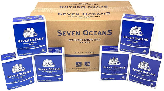 מזון חירום שבעה אוקיינוסים בדומה ל-BP-ER BPER חבילת מזון הישרדות 24 x 500 גרם