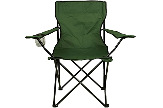 סט 2 כסאות דיג של Nexos, כסאות דייג, כסאות מתקפלים, כסאות קמפינג, כסאות מתקפלים עם משענות יד ומחזיקי כוסות, פרקטי, חזקים, בהיר, ירוק כהה