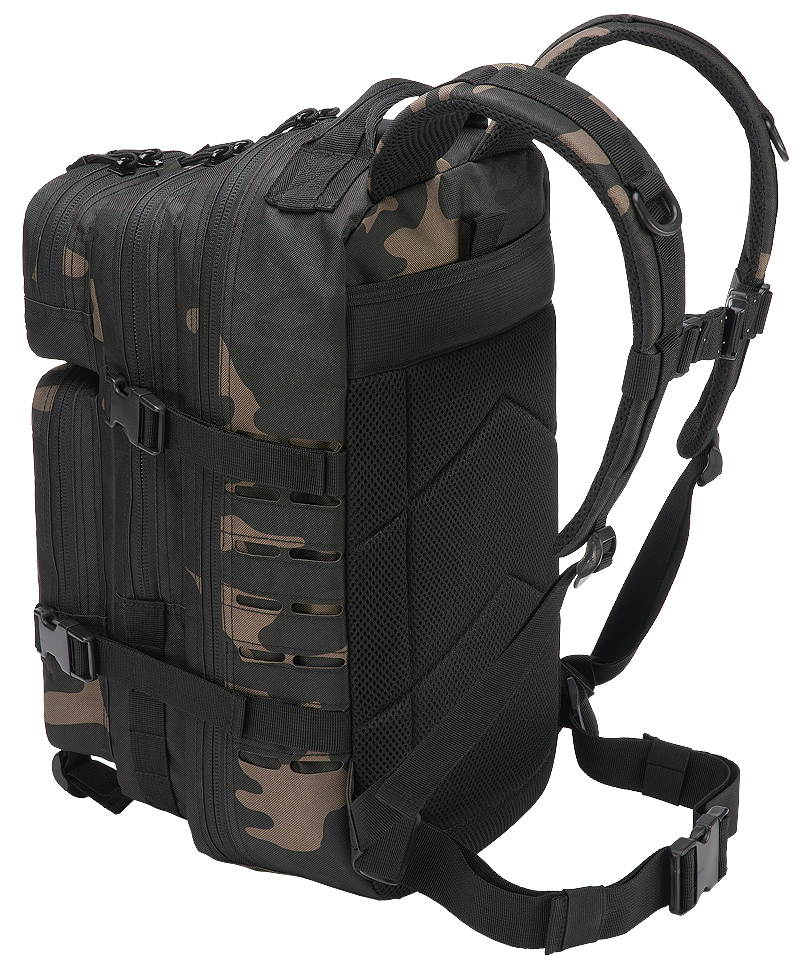 תרמיל Molle US Combat Backpack Dark Camo Tactical Lasercut PATCH בינוני