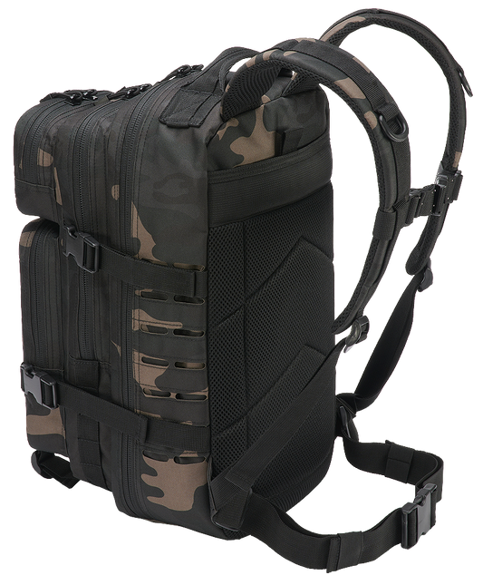 תרמיל Molle US Combat Backpack Dark Camo Tactical Lasercut PATCH בינוני