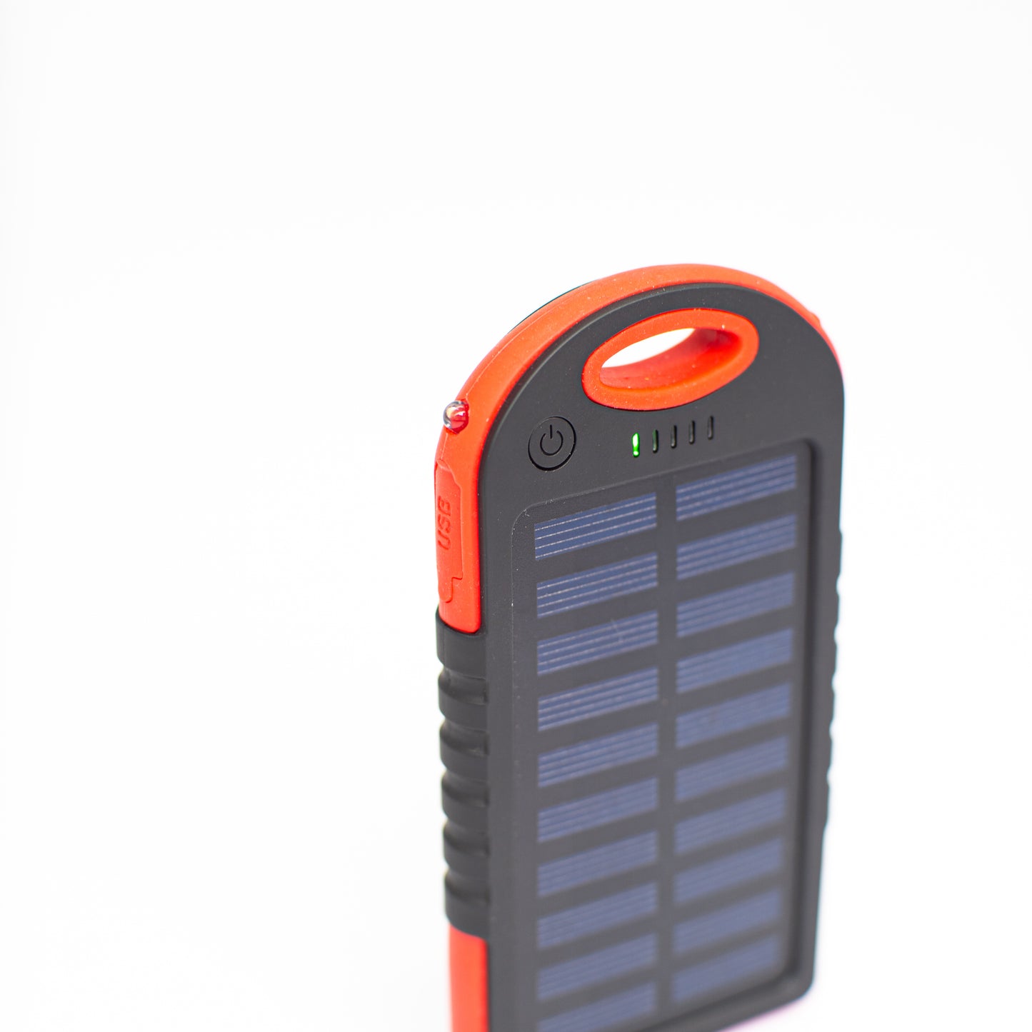 Solar Powerbank פאנל סולארי פרימיום עם בנק חשמל, מנורה ויציאת USB 2x - טען חשמל חירום ישירות עם השמש