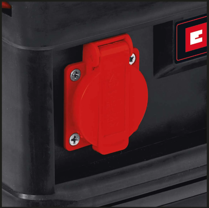 Gasoline emergency generator with 230V socket connection Power generator - always and everywhere power supply with a quiet 2-stroke drive motor and 230V socket