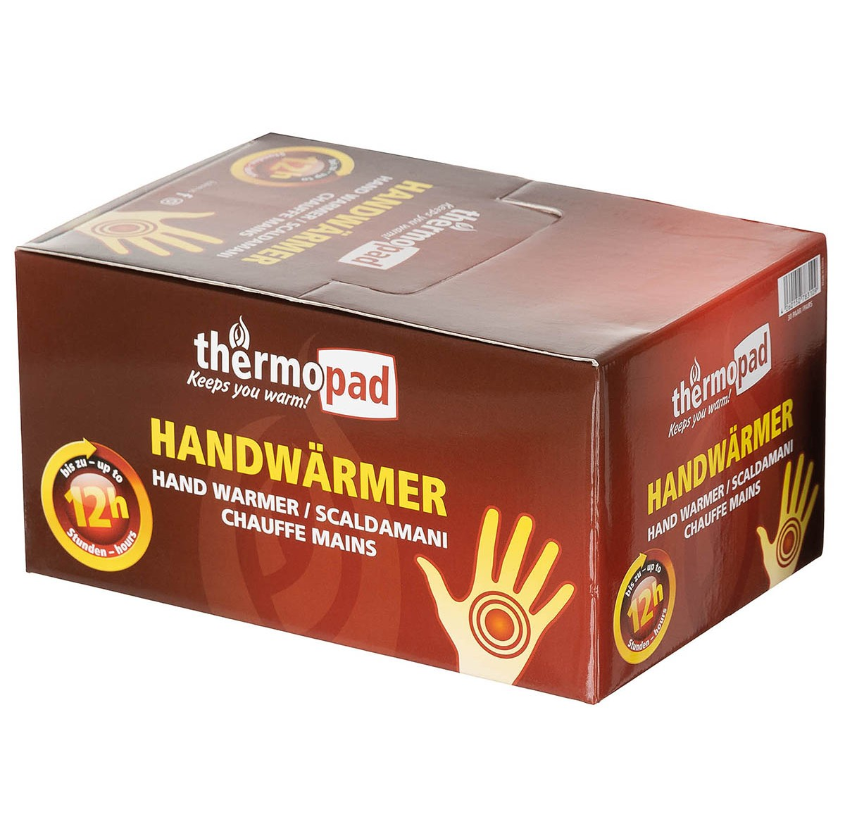 Hand warmer - heat pad/thermopad for single use - emergency heat