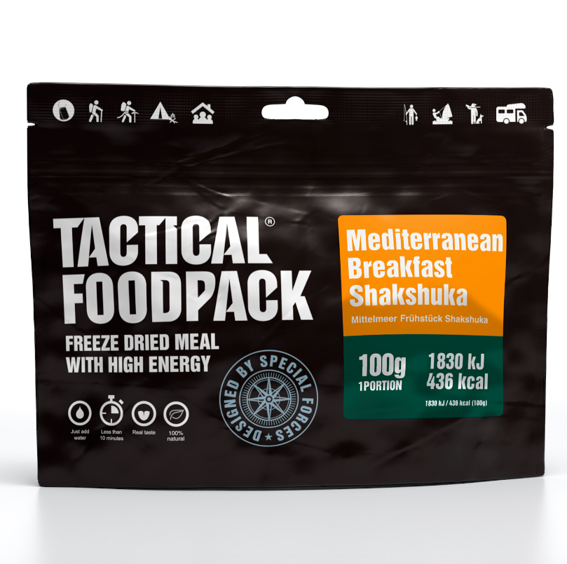 Shakshuka - Mediterranean Breakfast - 100 grams - Breakfast/Breakfast - Emergency Ration/Emergency Food - Emergency Ration/Emergency Supply - Emergency Pack/Meal Pack - Food Ration - Survival Ration - Survival Food - Nutrients/Nutrition