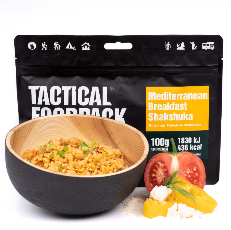 Shakshuka - Mediterranean Breakfast - 100 grams - Breakfast/Breakfast - Emergency Ration/Emergency Food - Emergency Ration/Emergency Supply - Emergency Pack/Meal Pack - Food Ration - Survival Ration - Survival Food - Nutrients/Nutrition