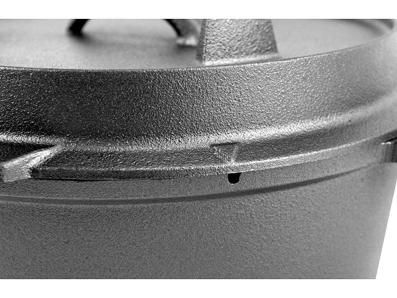 תנור הולנדי 3 ליטר - סיר ברזל יצוק לחוץ וקמפינג